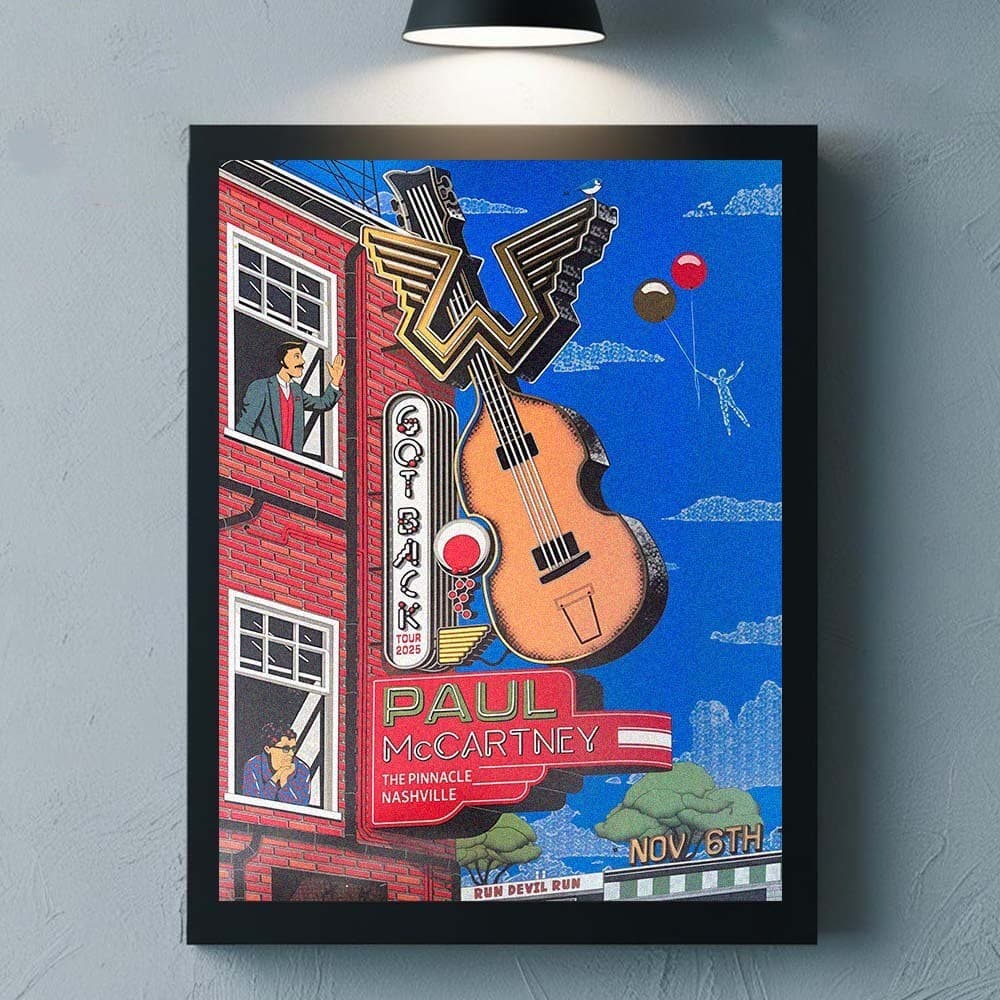 Paul McCartney Nashville 2025 Event Poster At The Pinnacle On November 6 2025