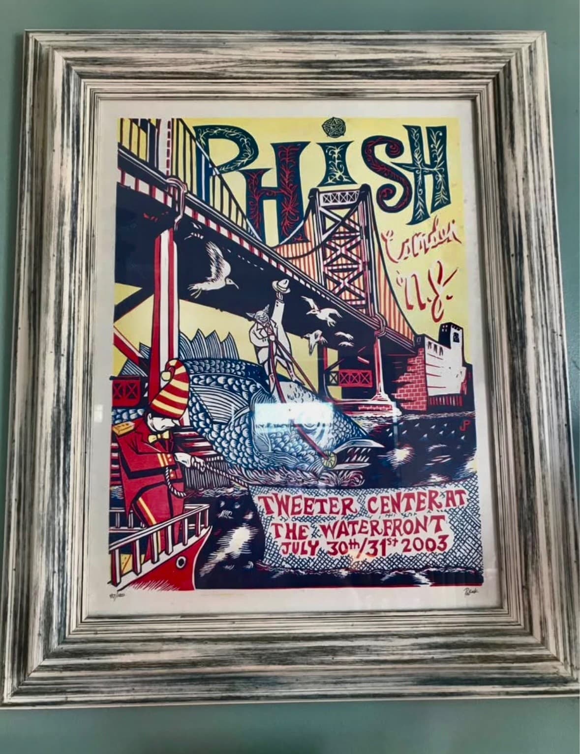 Framed Phish Camden Pollock 2003 417/1000
