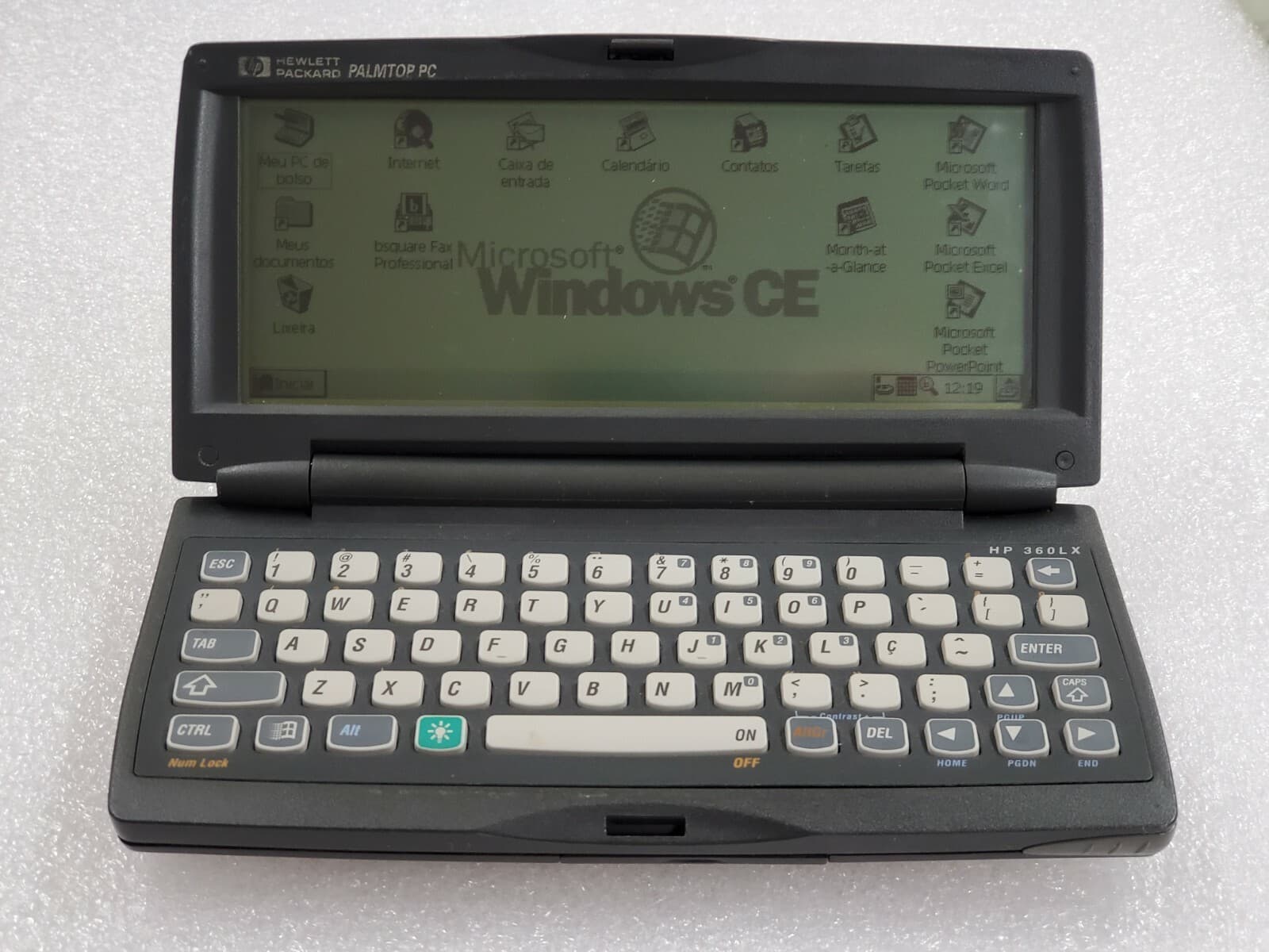 HP 360LX Handheld Palmtop PC QWERTY F1238A Microsoft Windows CE in Portuguese
