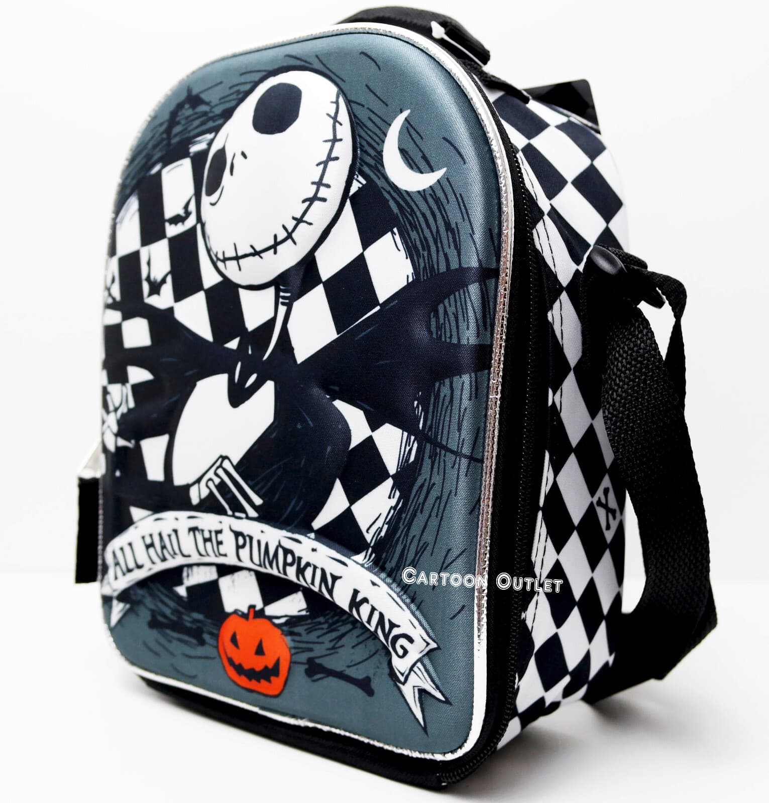 Disney Jack Skellington Lunch Bag Lunch Box Nightmare Before Christmas Insulated 3