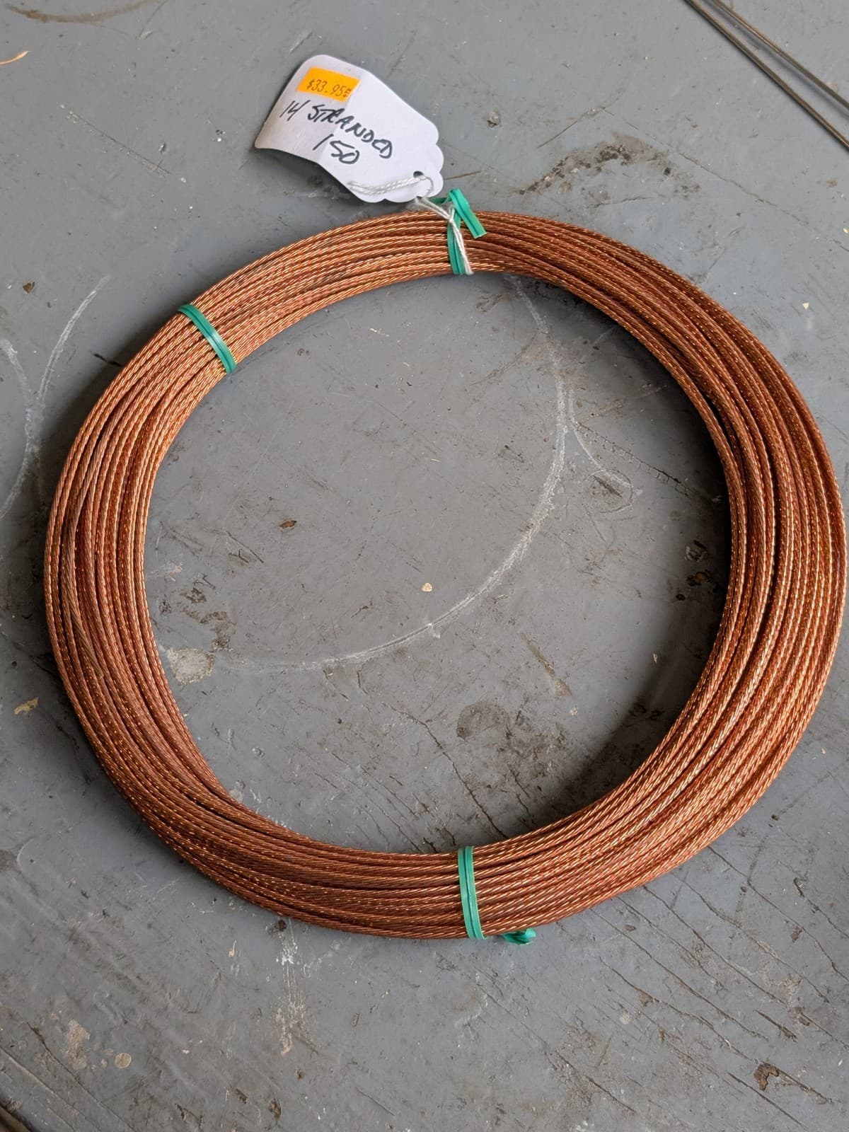 Shortwave & Ham Antenna Wire  150'  14 awg 7 Stranded Copper  4