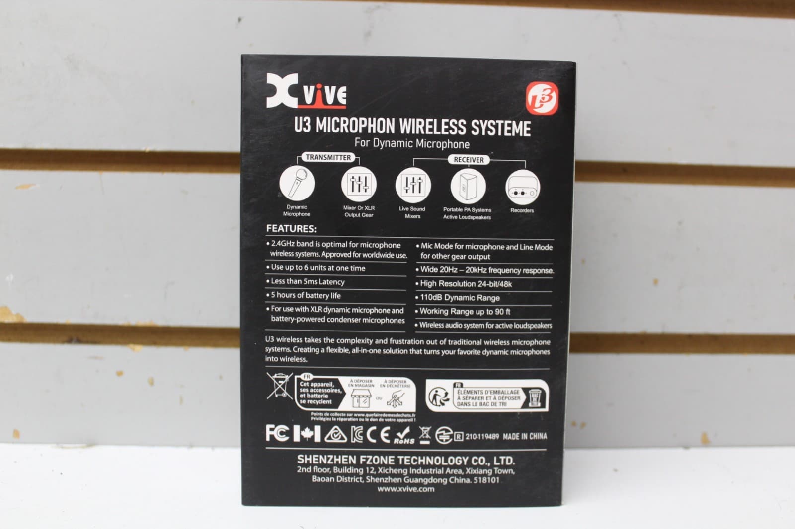 Xvive U3 Wireless Microphone System 2.4GHz Wireless XLR Transmitter and Receiver 3