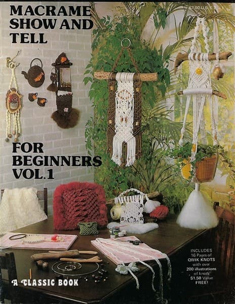 Plant Pot Hanger Patterns in Macrame Show and Tell for Beginners Vol 1 Book ST1