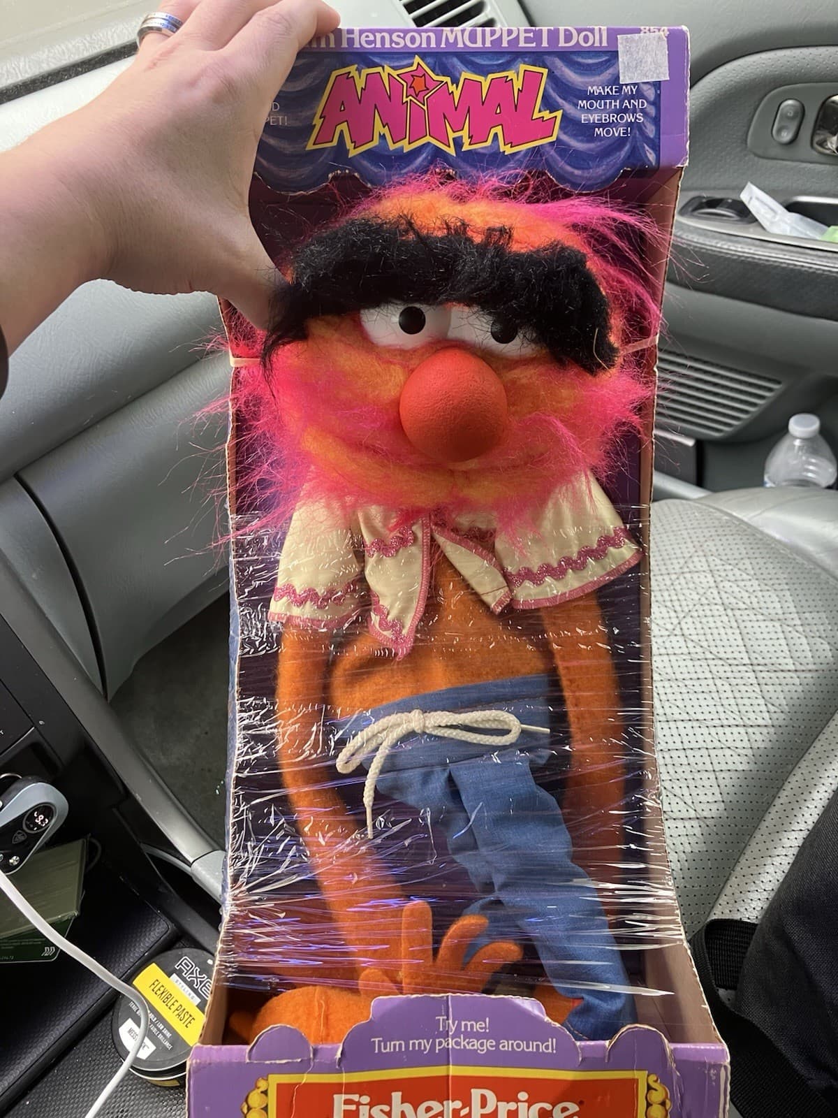 VINTAGE JIM HENSON MUPPETS ANIMAL PUPPET DOLL Fisher Price Quaker Oats