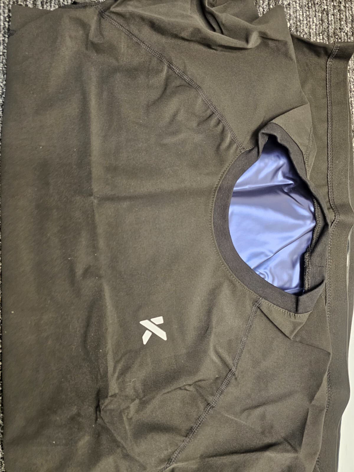 Kewlioo Men's Sauna Suit Shirt Heat Trapping Sweat Compression Black 3XL 2