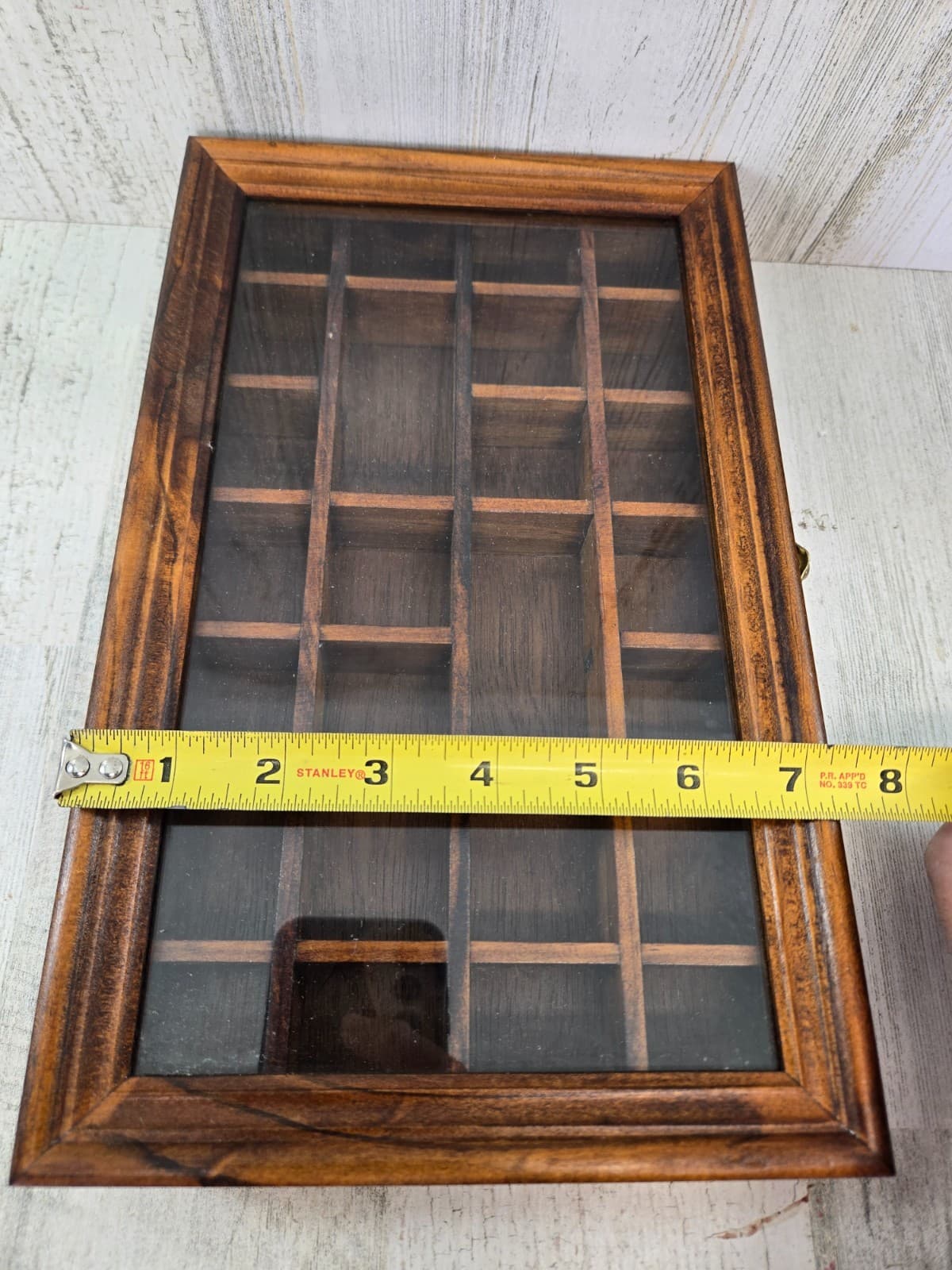 Vintage Thimbles & Wood Case Glass Door Lot of 25 Cities Tourist Attractions 6