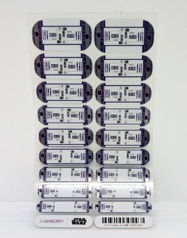 Jamberry Nail Wrap "R2-D2" Star Wars Rebel Droid Robot Full Sheet 2