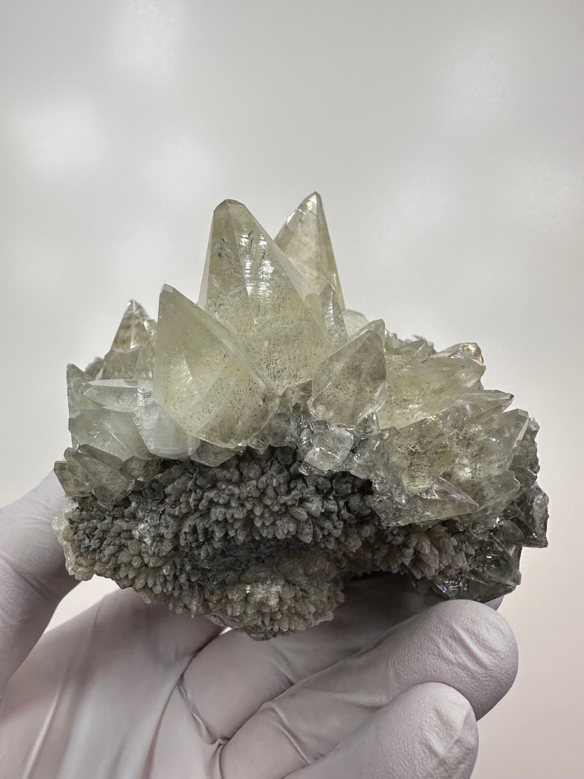 Top Quality__GEMMY Large Linwood Mine Golden Dogtooth Calcite Crystal Cluster 6