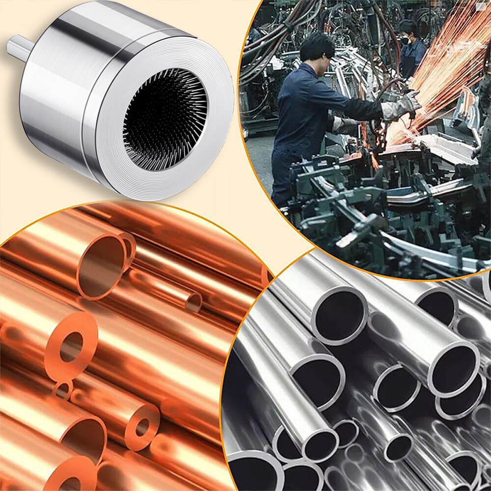 2Pcs Metal Copper Pipe Cleaner Full Copper Tube Cleaning Brush 15mm/22mm USA 3