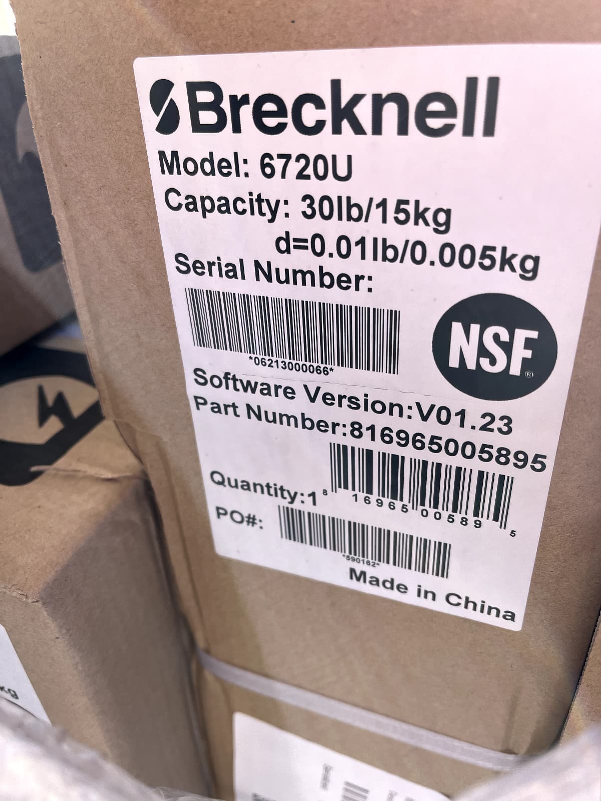 NEW Brecknell 6720U POS Scale Internal Display ONLY -30 lb Capacity NSF NEW