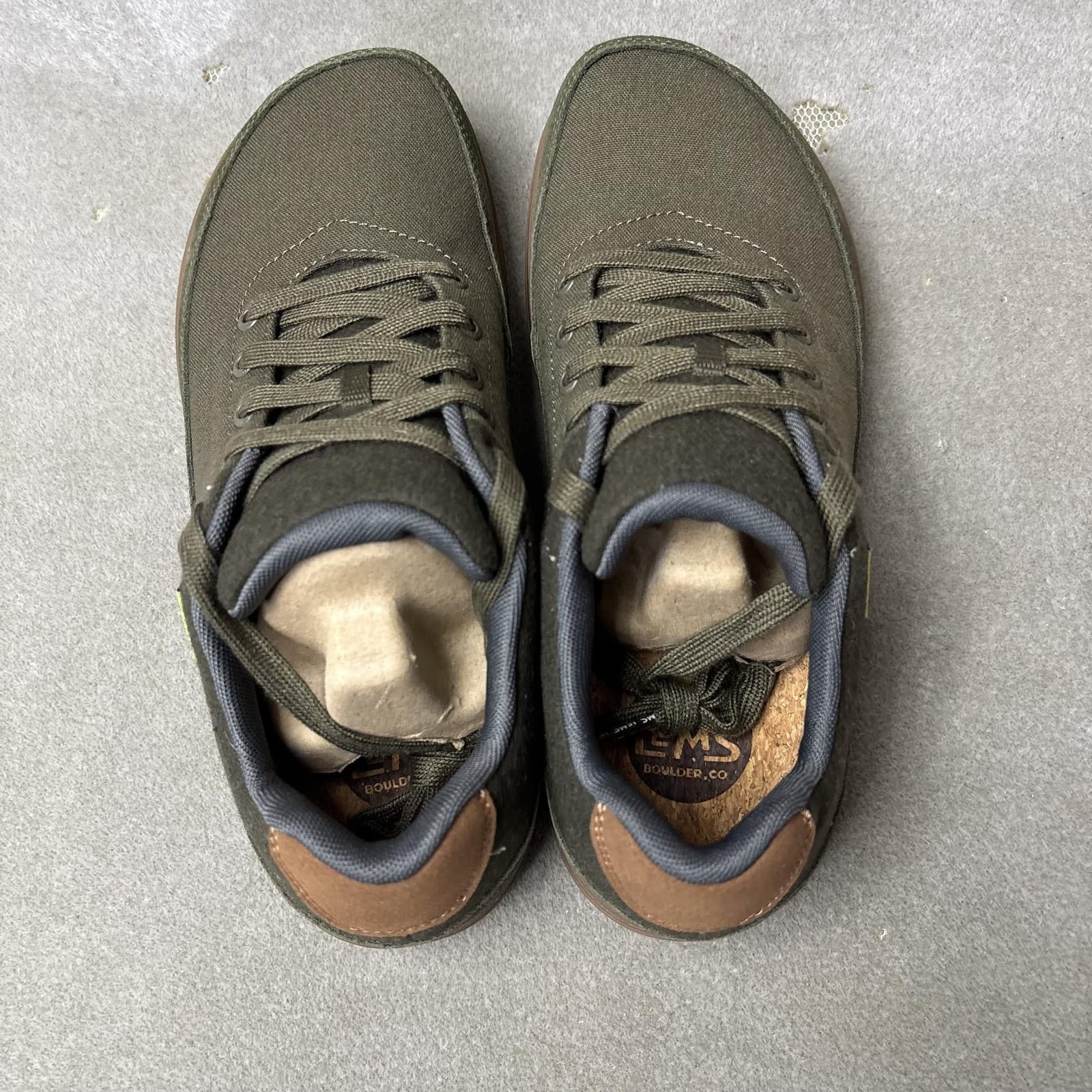 Lems Chillum Shoes Mens Size 13 Green Spruce Lace Up Low Top Casual Sneakers 6