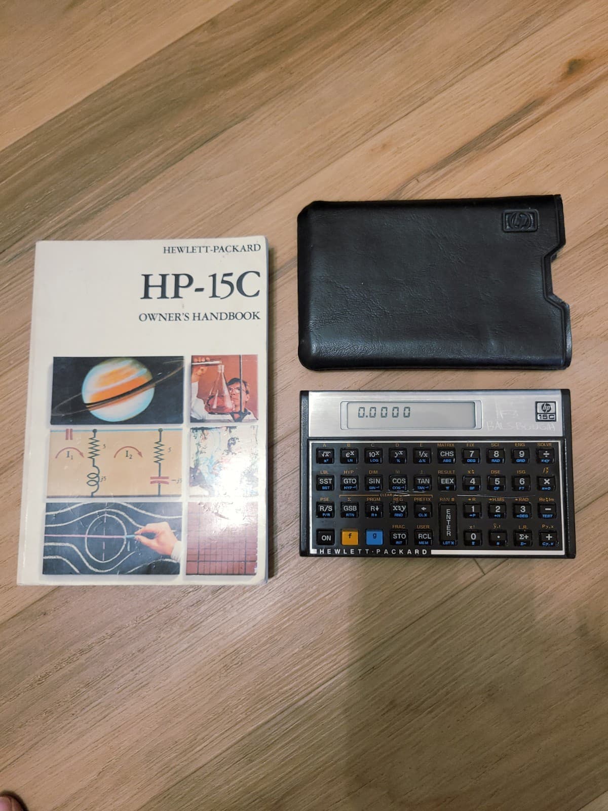 VTG Hewlett-Packard HP 15C Scientific Calculator W/Case & Manual TESTED