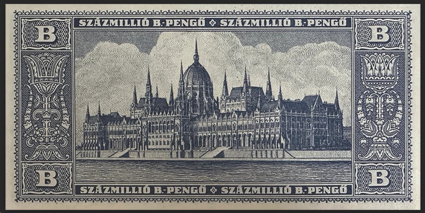 🇭🇺 HUNGARIAN 100 QUINTILLION, 1946 B-PENGO, P-131 - CIRCULATED 🇭🇺 2