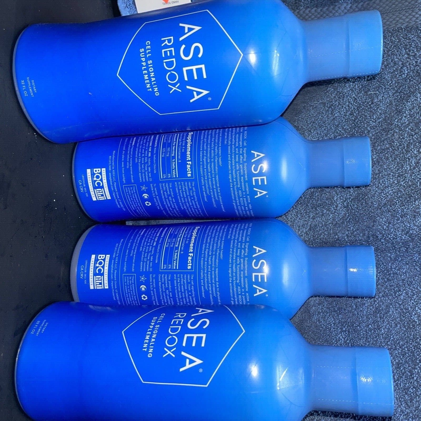 ASEA Water Redox Cell Signaling Supplement 4 32oz Bottles Sealed New, EXP: 12/25 5