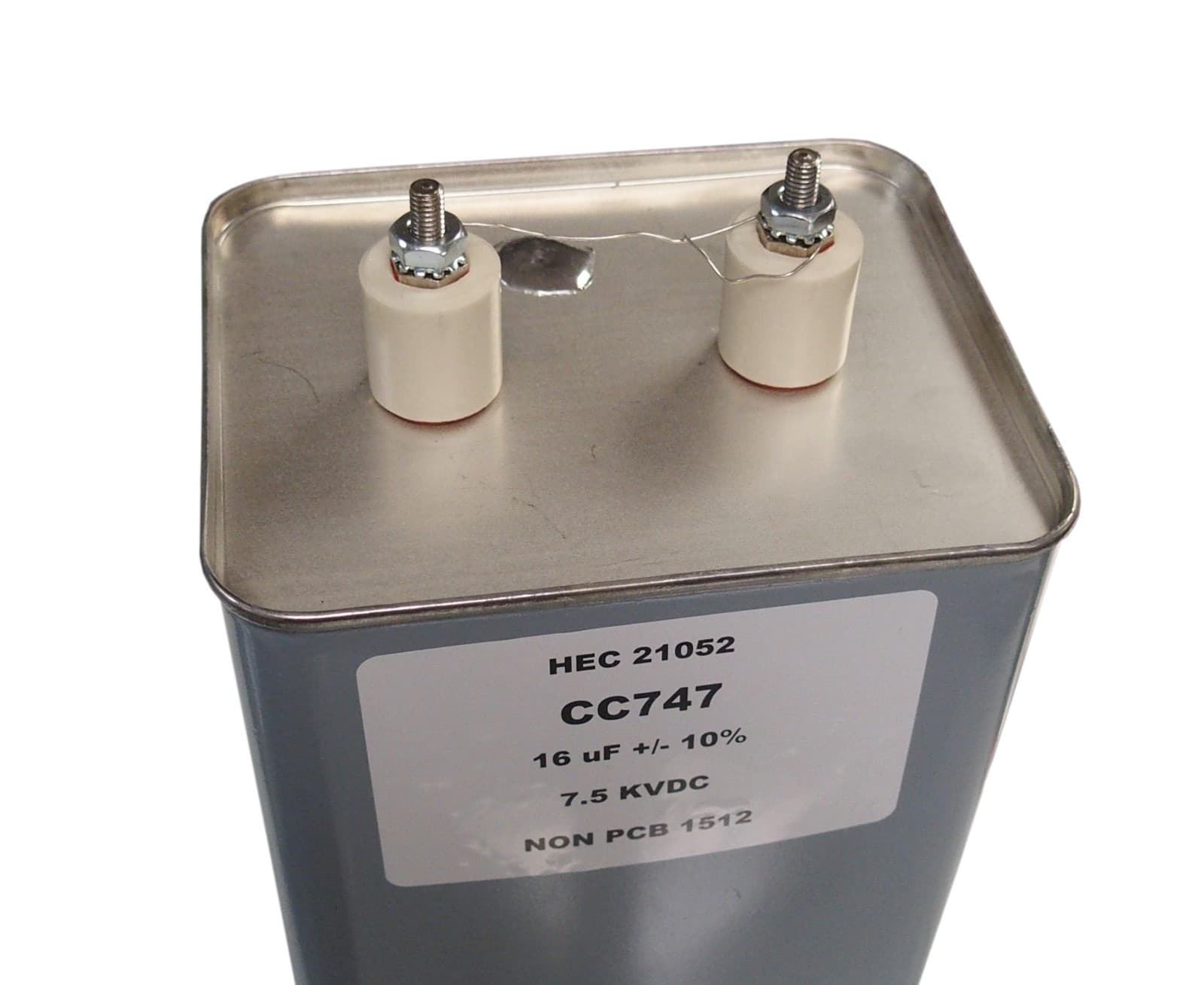Oil Filled Capacitor 16 microfarads 7.5 KV Filter Capacitor 3