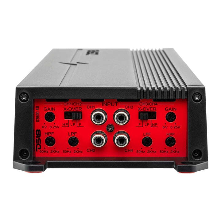 DS18 G3600.4D 3600 Watt Full Range Class D Stereo 4-Channel Amplifier Car Amp 3