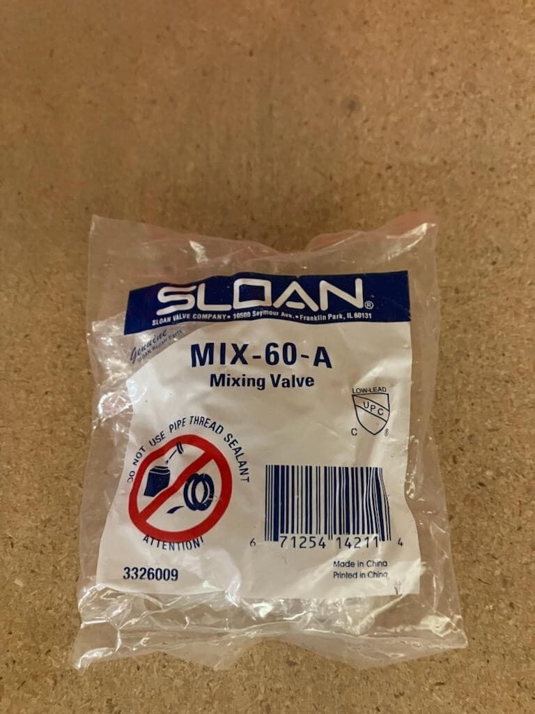 Sloan MIX-60-A Mixing Valve - (For Faucet) 3326009 2