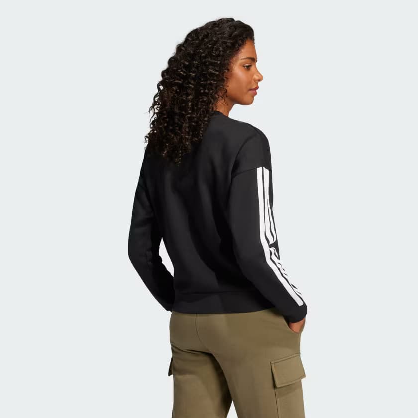 adidas women Essentials 3-Stripes Fleece Sweatshirt 2