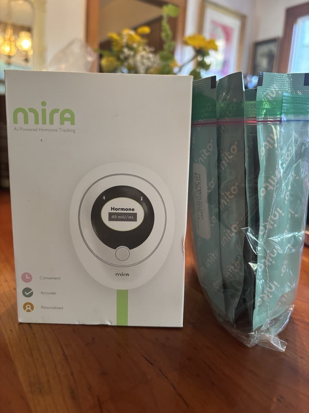 Mira Hormone Tracking Digital Analyzer & Inito Fertility Tests 23pk