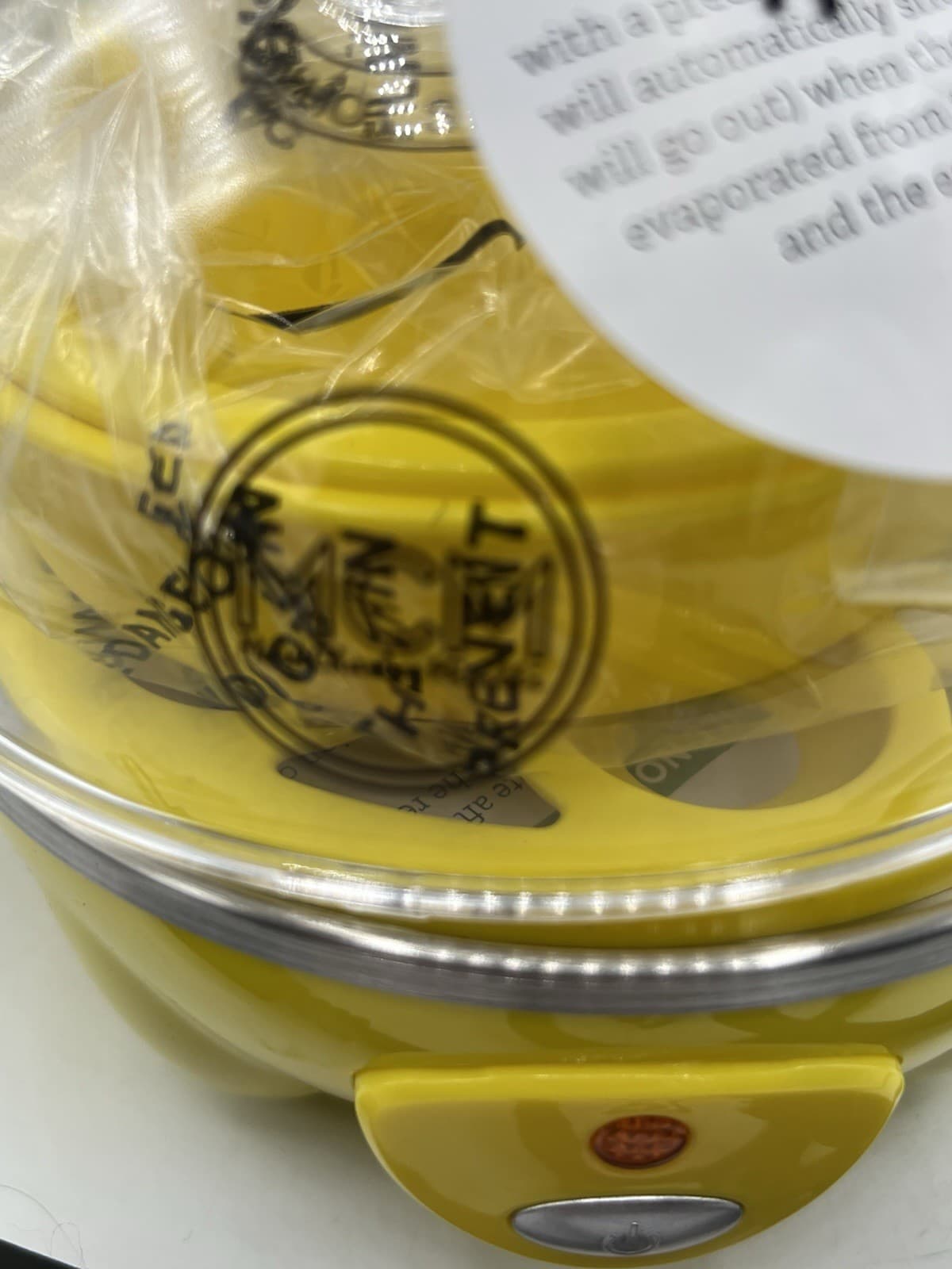 Yes Chef Rapid Egg Cooker & Poacher New Electric Yellow VTG 3