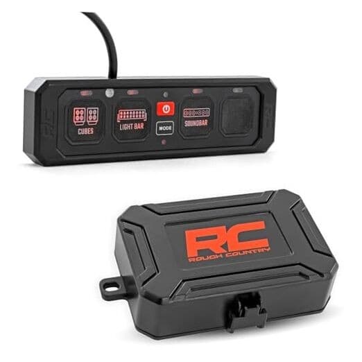  4-Gang RGB Backlit Switch Panel & Relay System - Universal Light & Off-Road 