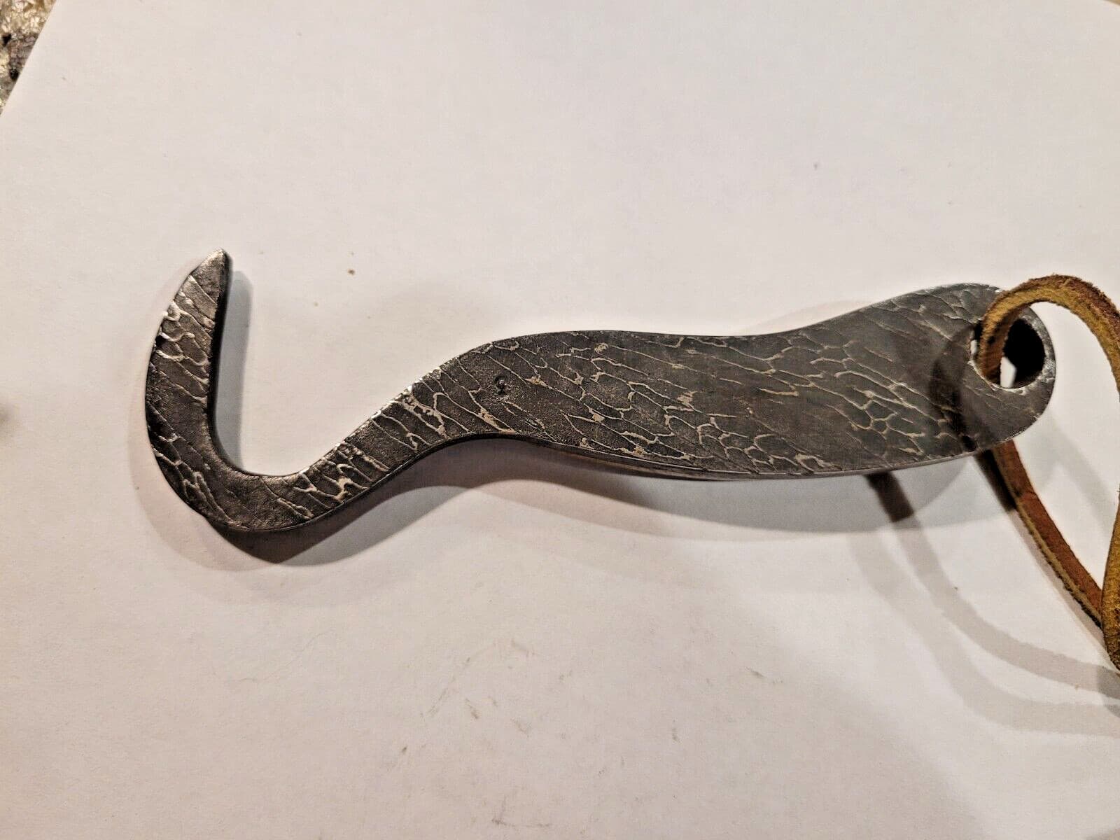 STEK Damascus Steel Hoof Pick Wooly Mamoth Scale Craig Steketee 4