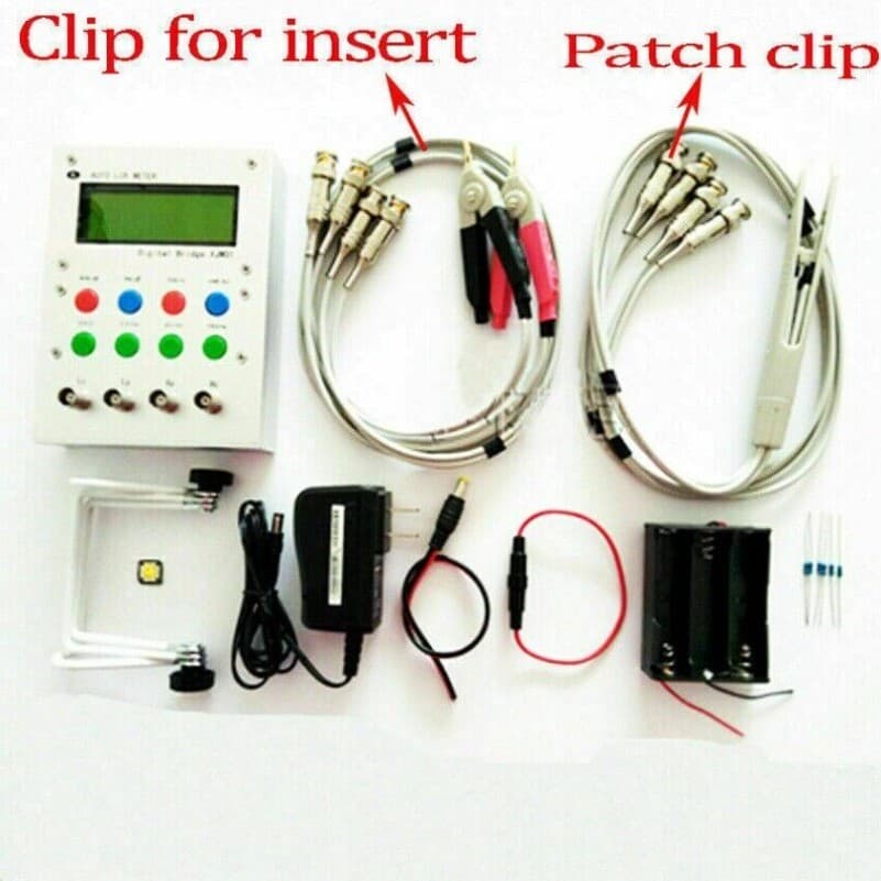 NEW XJW01 automatic LCR digital bridge resistance inductor ESR meter / dual use 3