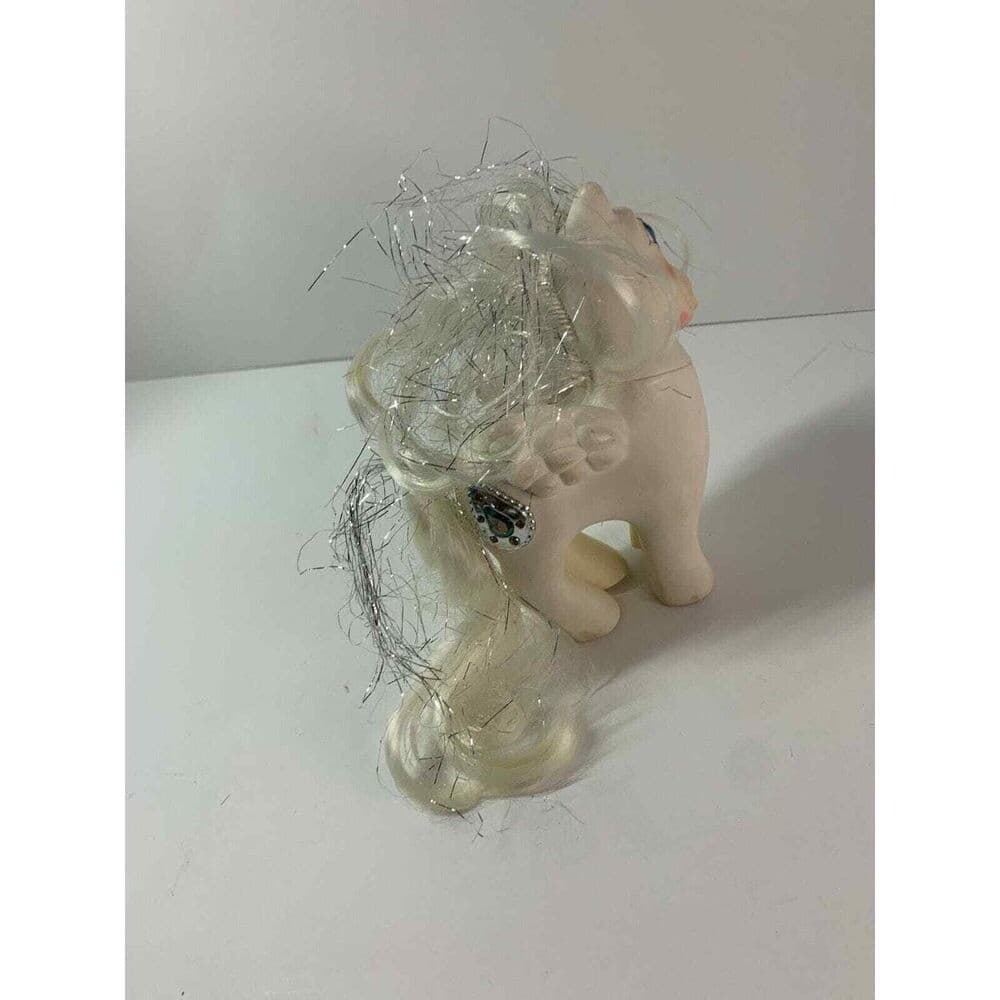 My Little Pony G1 1987 Vintage Princess Tiffany Princess Ponies Silver White 4" 4
