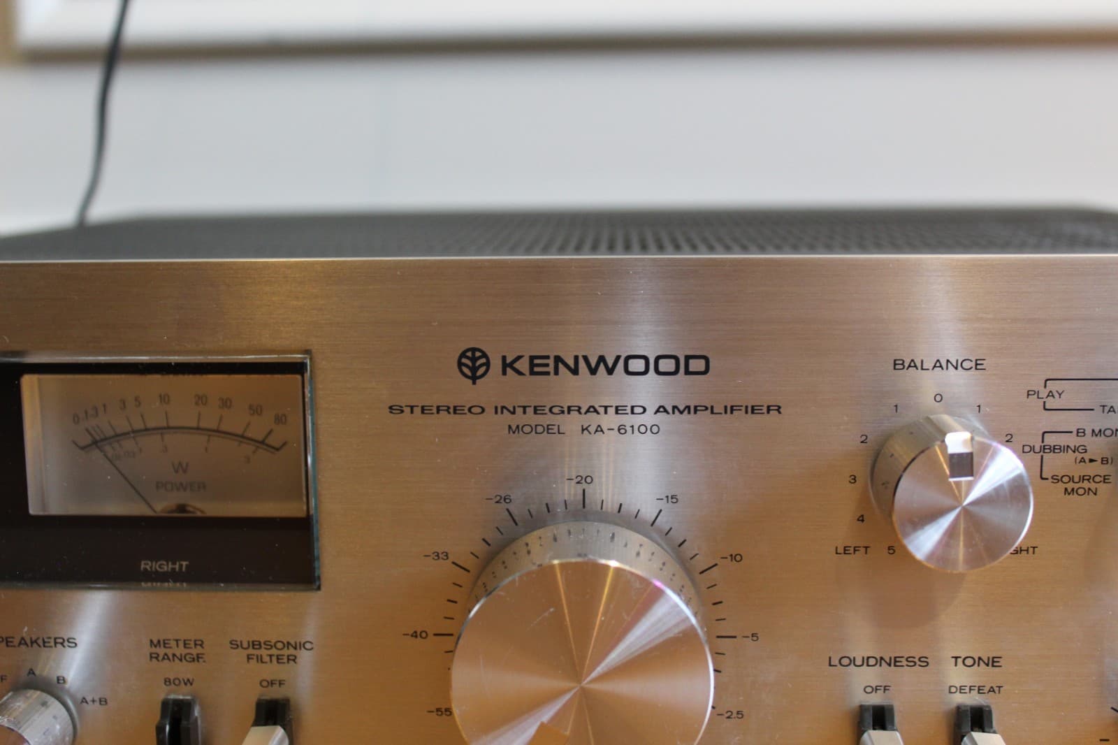 Kenwood KA-6100 Stereo Integrated Amplifier - Tested - Clean Condition 6