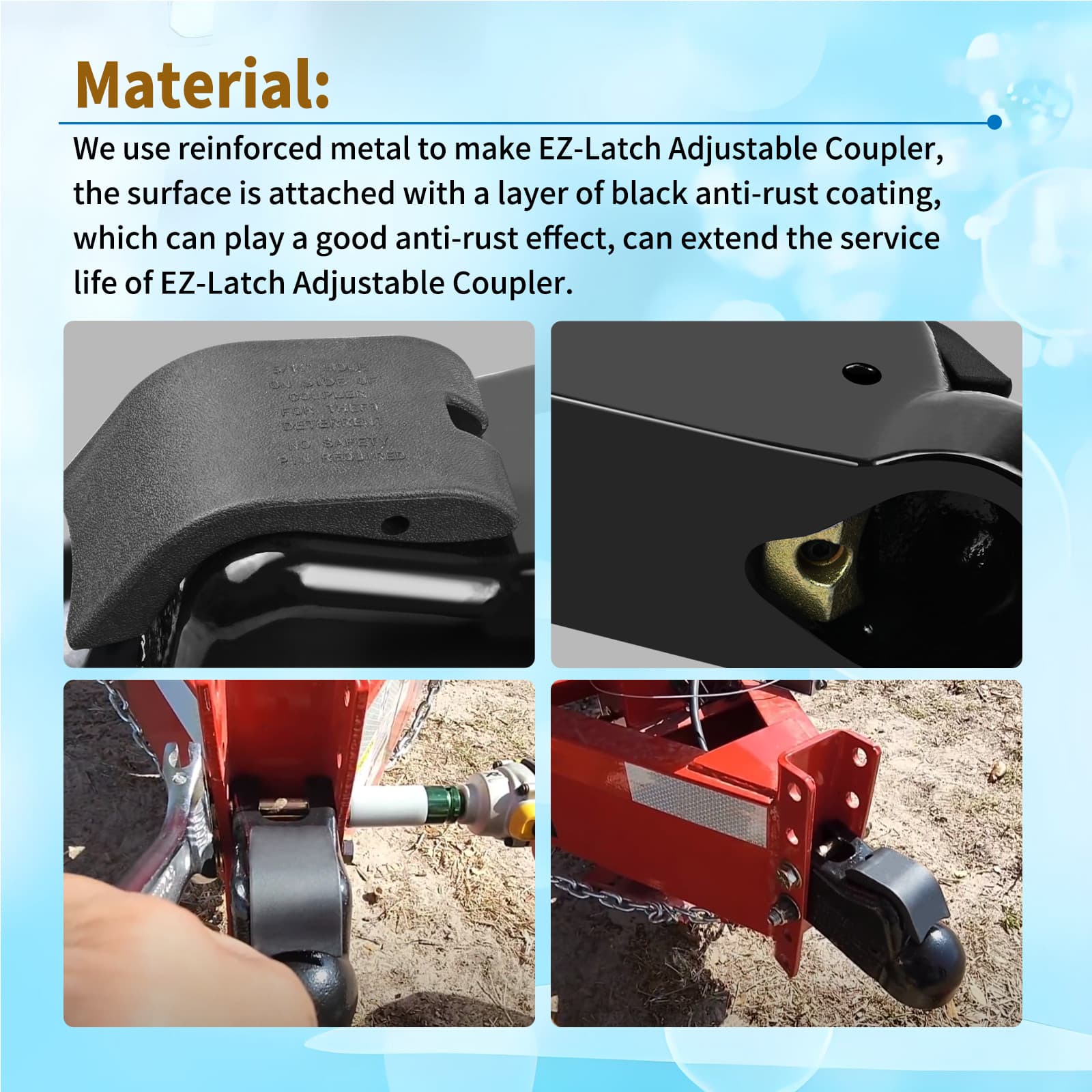 14040-81 Fits Demco Cast 21K Ez-Latch Coupler Channel Mount  2-5/16" Ball 5