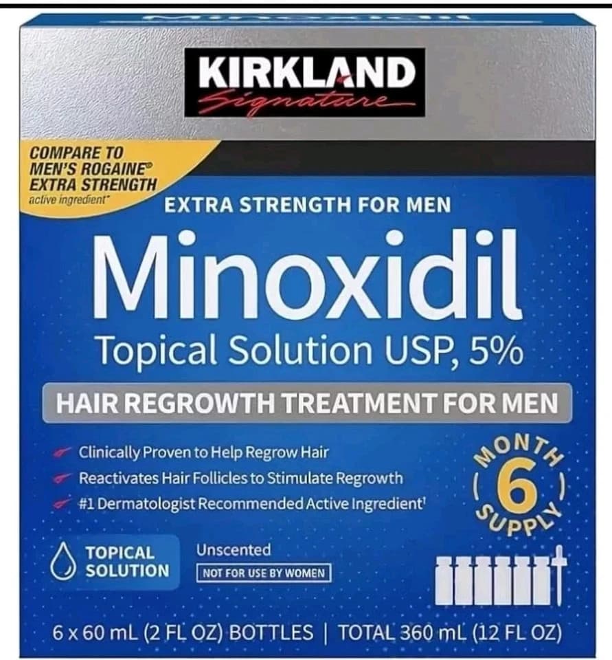 Kirkland Minoxidil 5% Extra Strength Men 6 Month Supply Hair Regrowth Solution 2