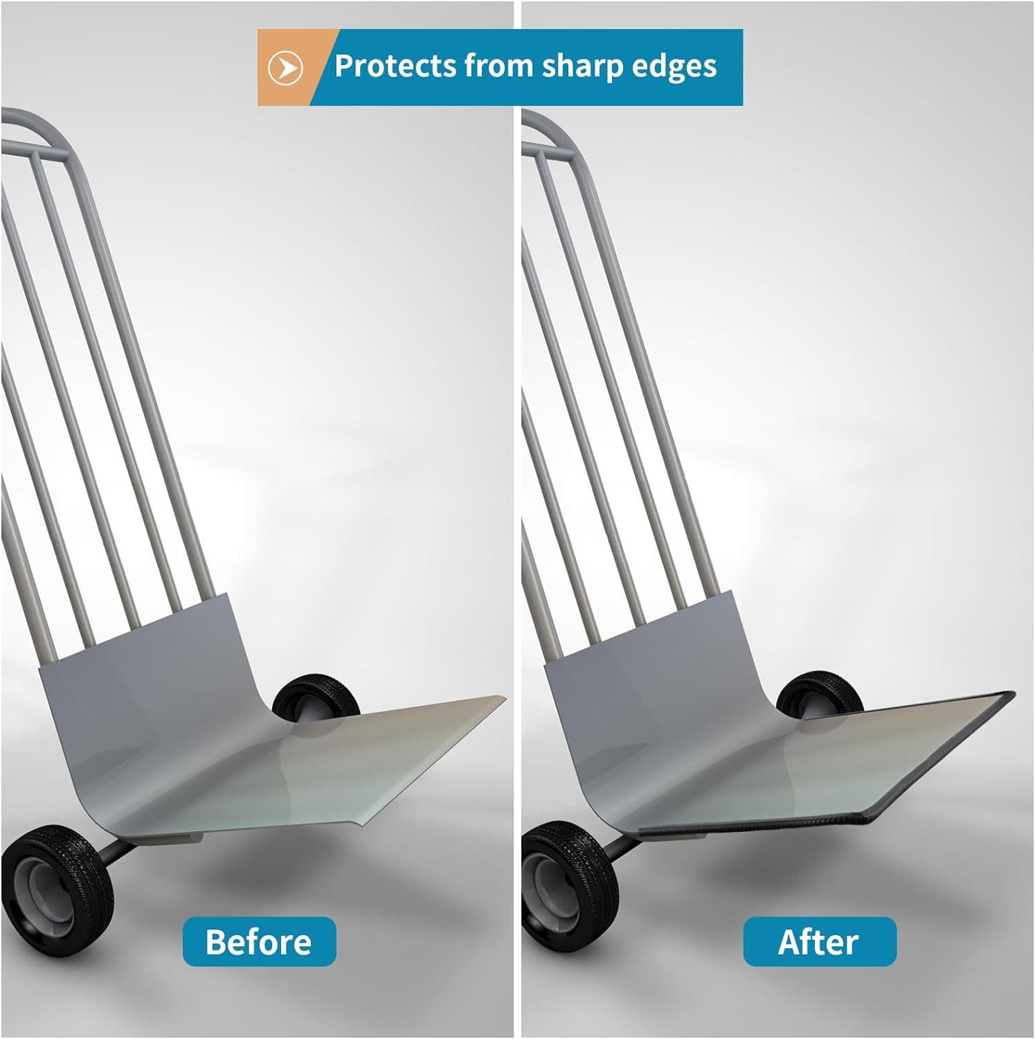 Rubber Edge Trim Guard 10Ft/3M, Adhesive Free Door Edge Protector, U Shape Edge 6