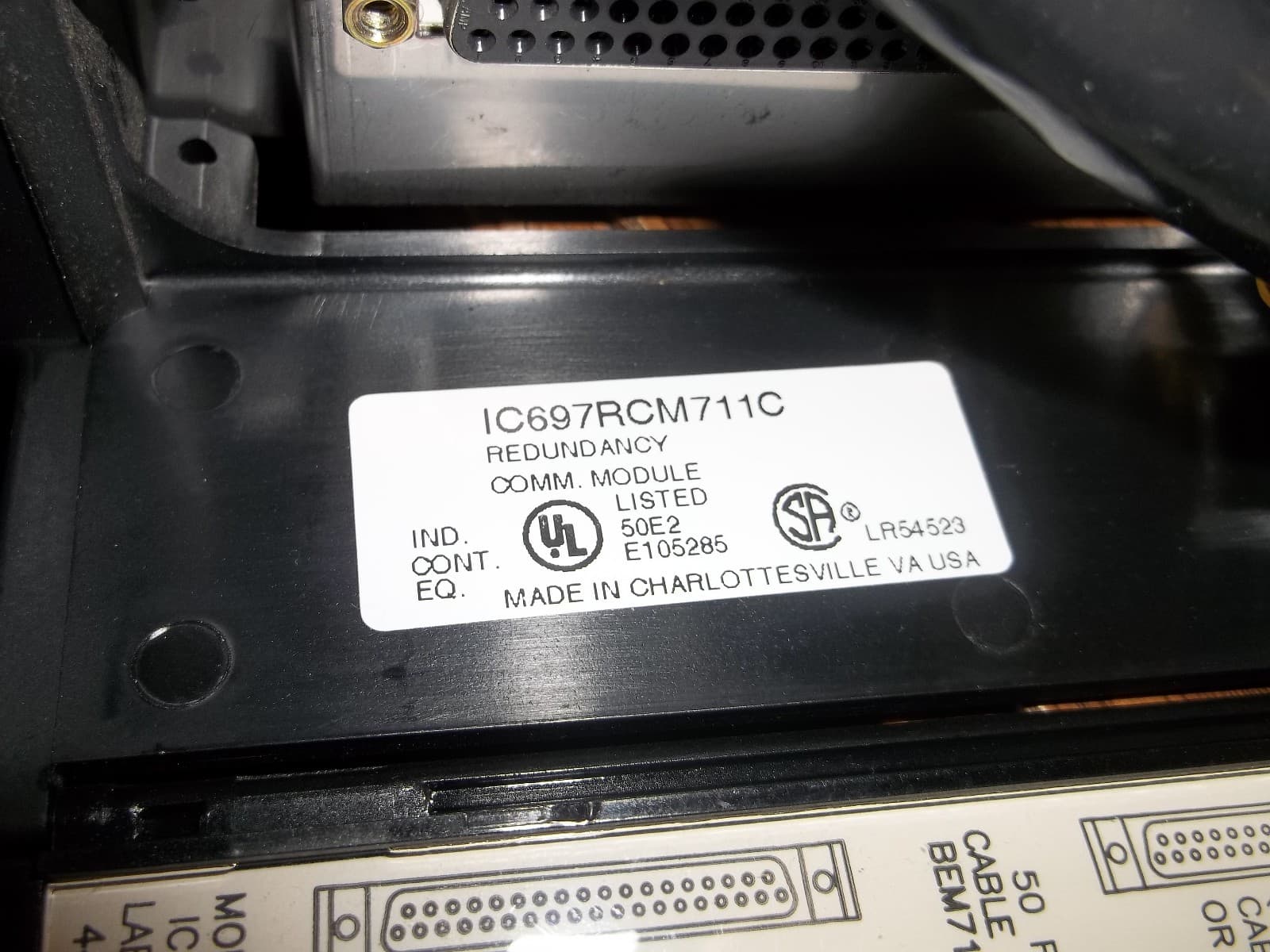 GE FANUC IC697RCM711C REDUNDANCY COMMUNICATIONS MODULE PLC RCM 711 (AA3) 3