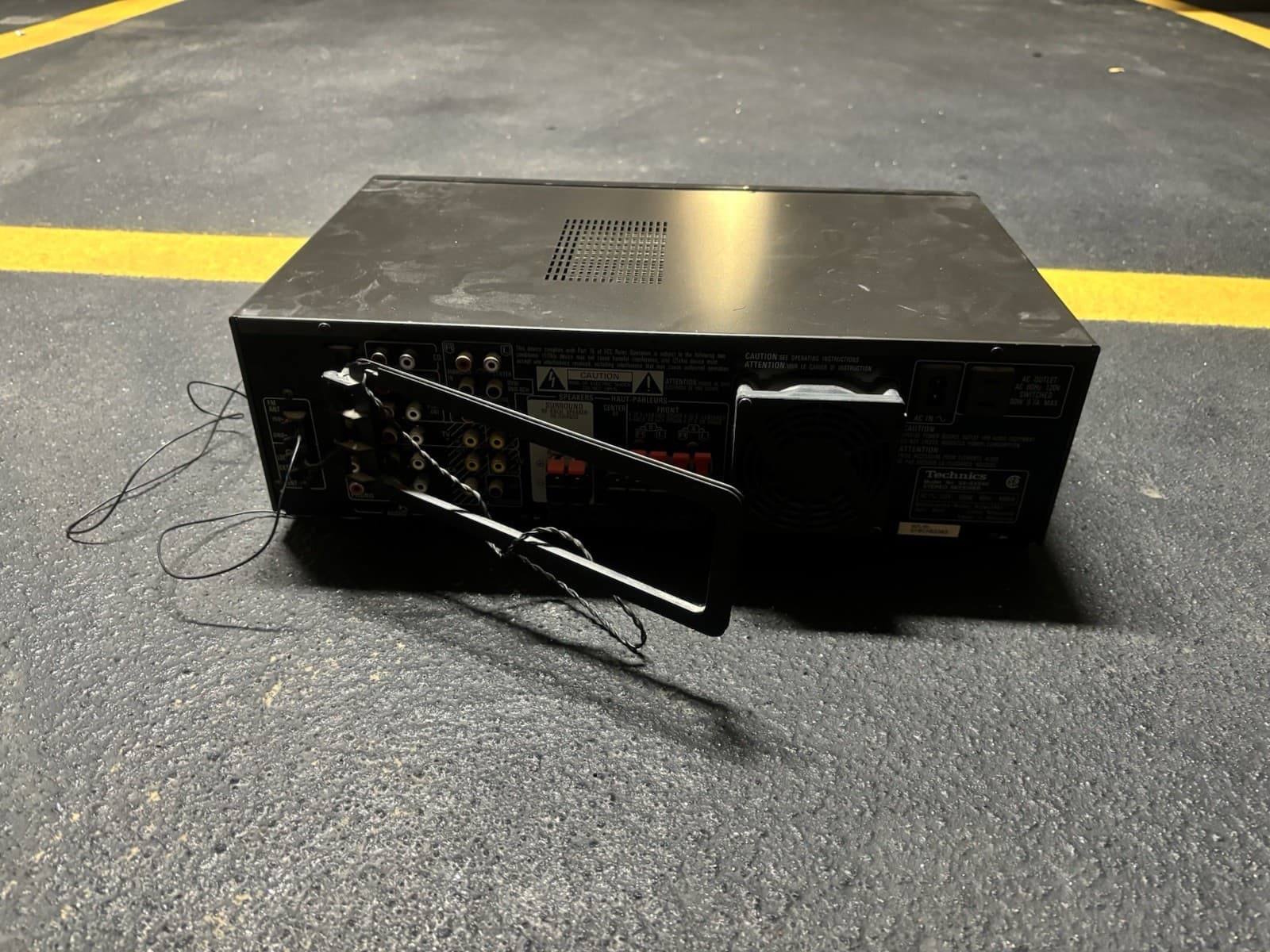 Technics AV CONTROL STEREO RECEIVER SA-AX540 Tested Fully Functional 3