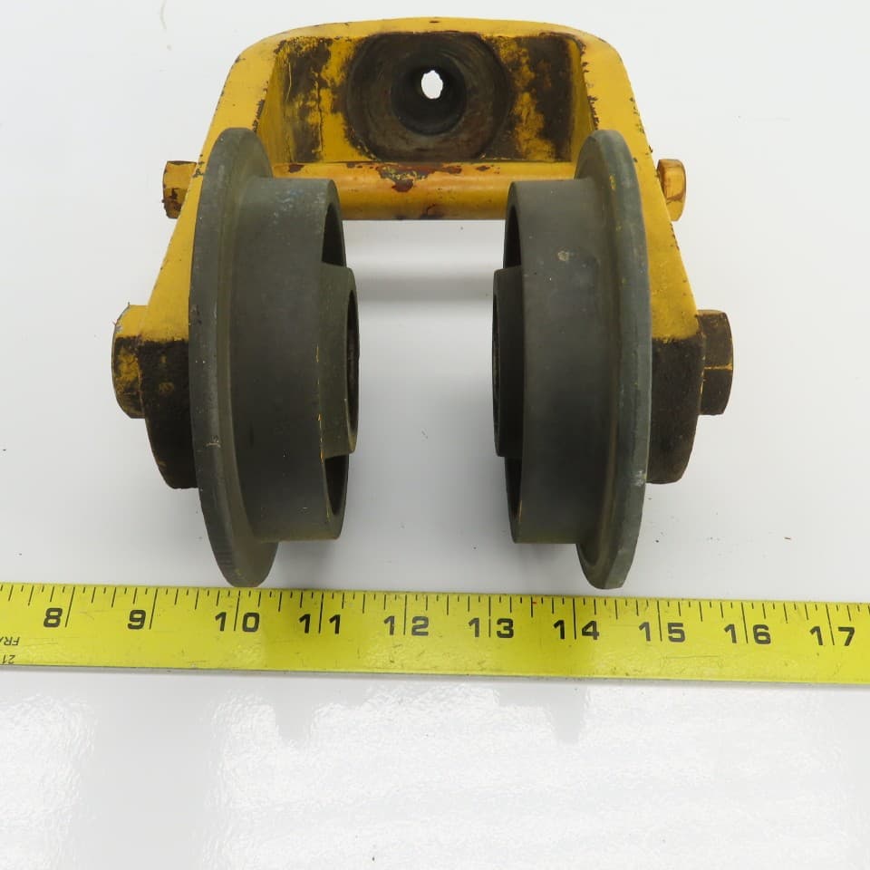 Unmarked Manual Push-Pull Hoist Trolley For 3-1/2" Beam 5
