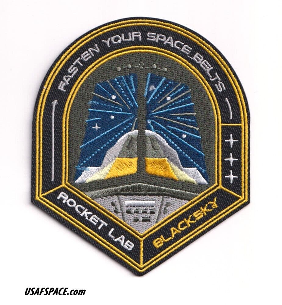 Authentic ROCKET LAB 58 'Fasten Your Space Belts' SATELLITE SPACE Mission PATCH 3