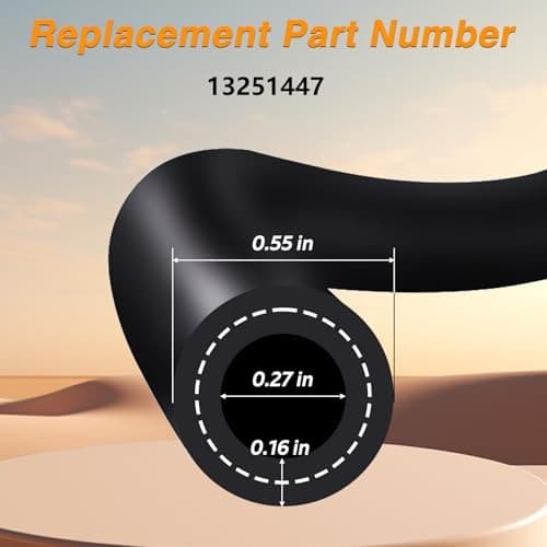 Engine Coolant Hose, Radiator Upper Inlet Coolant Bypass Hose AS13251447 3