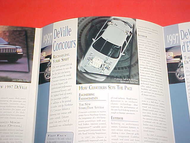 1997 CADILLAC DEVILLE D'ELEGANCE CONCOURS BROCHURE CATALOG PAINT CHIPS LOT OF 4 6
