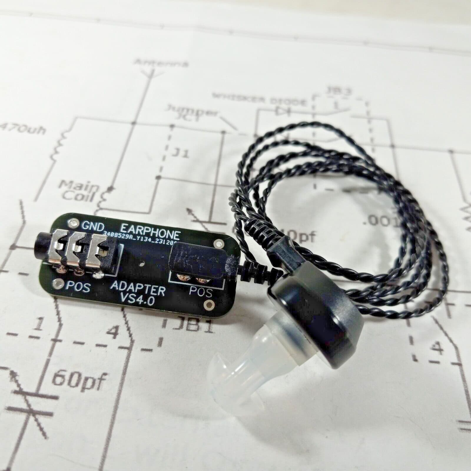 Crystal Radio Higher Impedance Earphone Wide Frequency with Integral Jack-BLJ 2