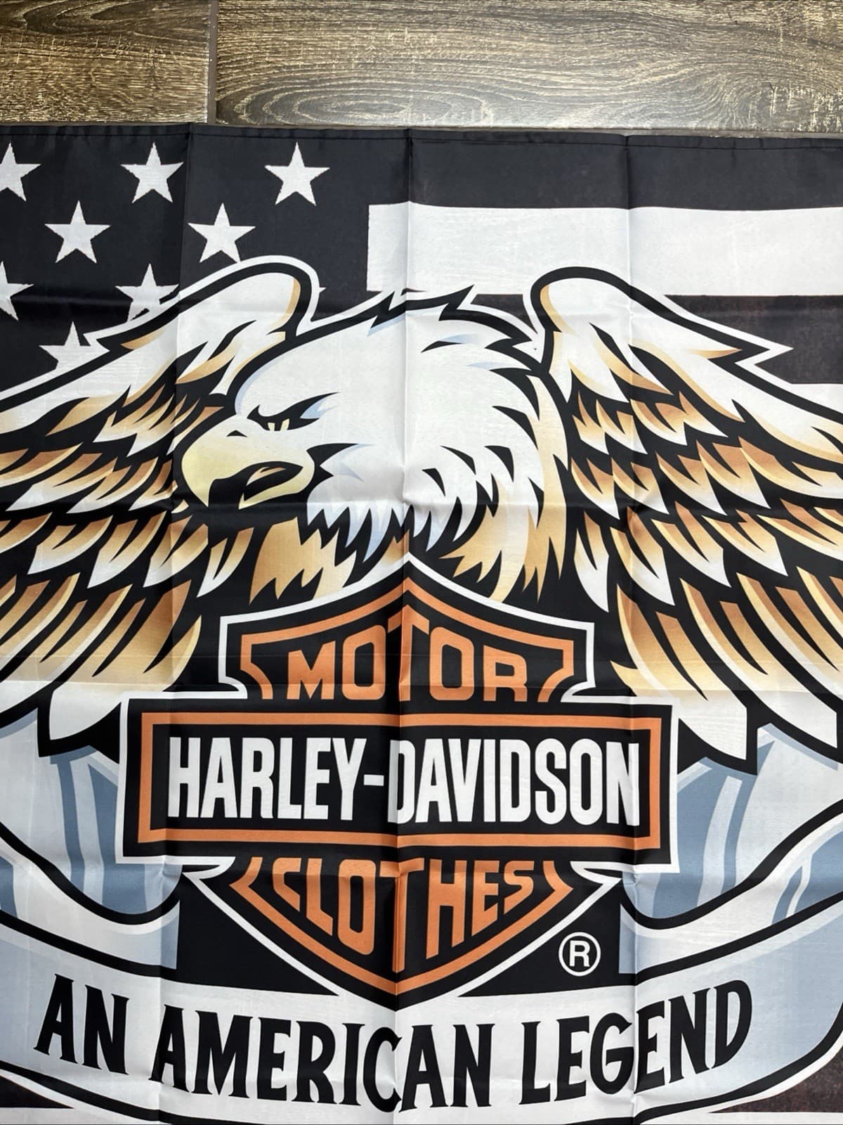Harley Davidson 3'X5' Flag Banner Motor Clothes An American Legend NWOT 5