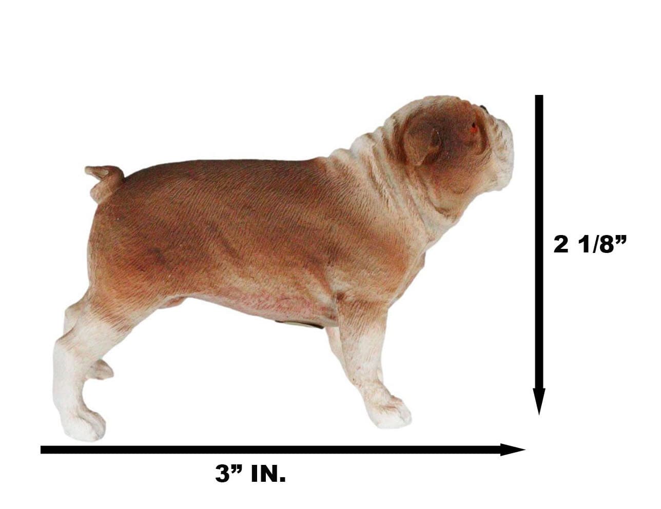 American Pedigree Dogs Lifelike Bulldog Bull Puppy Dog Miniature Figurine 5