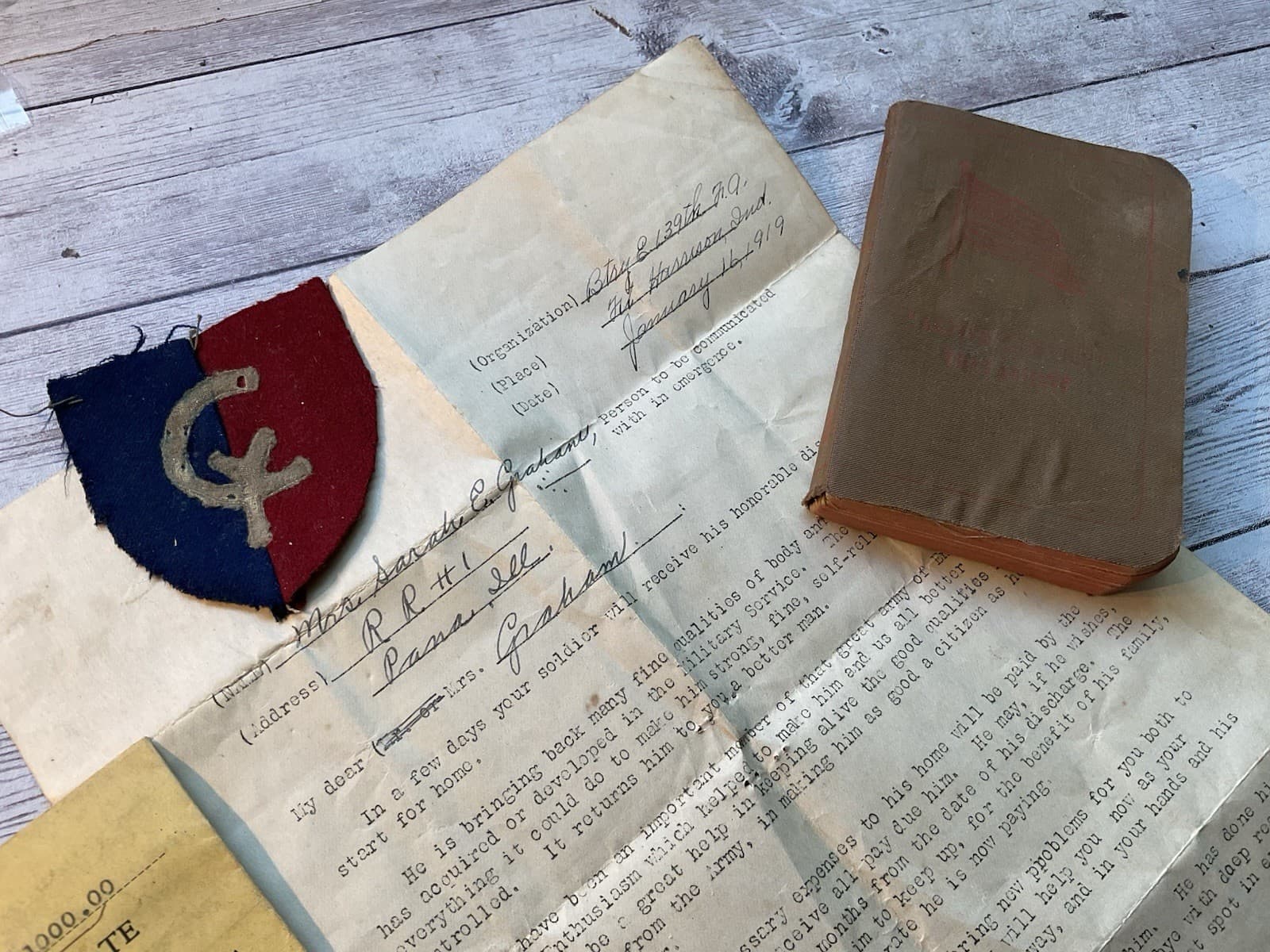 ORIGINAL WWI US AEF DOUGHBOY LOT 139th FIELD ARTILLERY 38TH DIVISION 2