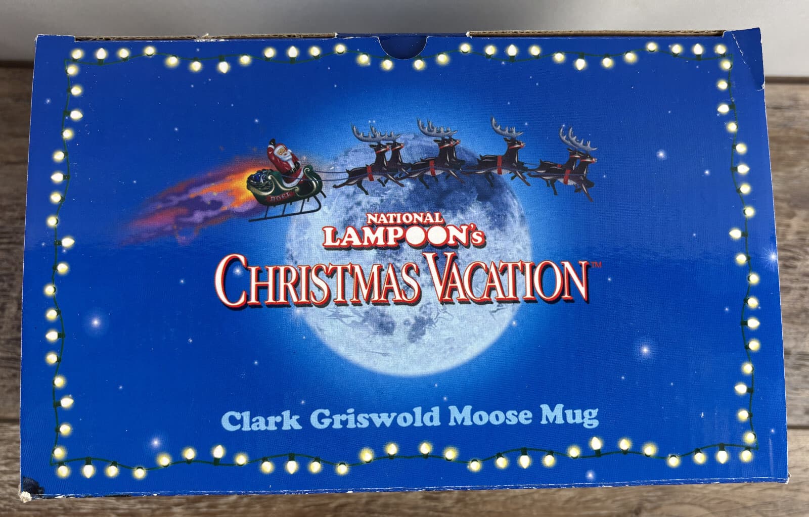 National Lampoon Christmas Vacation Clark Griswold Moose Mug Glass Original Box 3