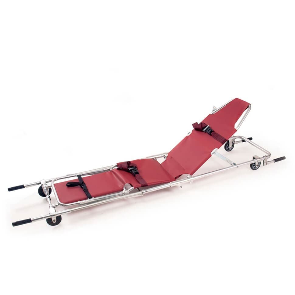 Ferno Model 107-C Stretcher/Chair, 350 lb Load Capacity red