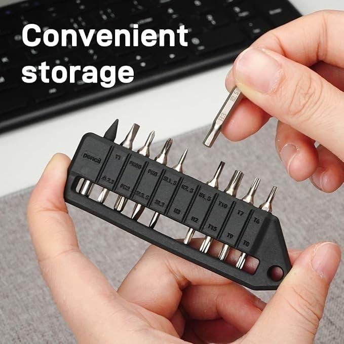 OKNIFE MBS1 4mm Hex Bit Screwdriver Set 9 PCS Durable S2 Tool Steel Double-Ended 2