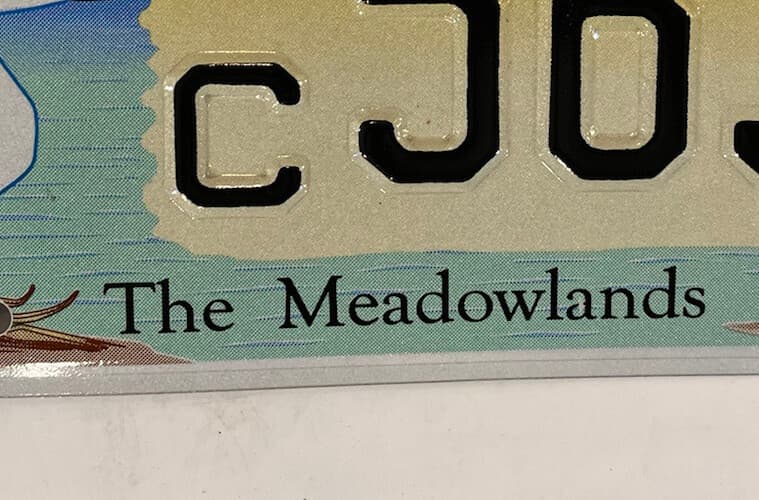WILDLIFE MEADOWLANDS GREAT EGRET license plate Terrapin Turtle Heron Marshland 3