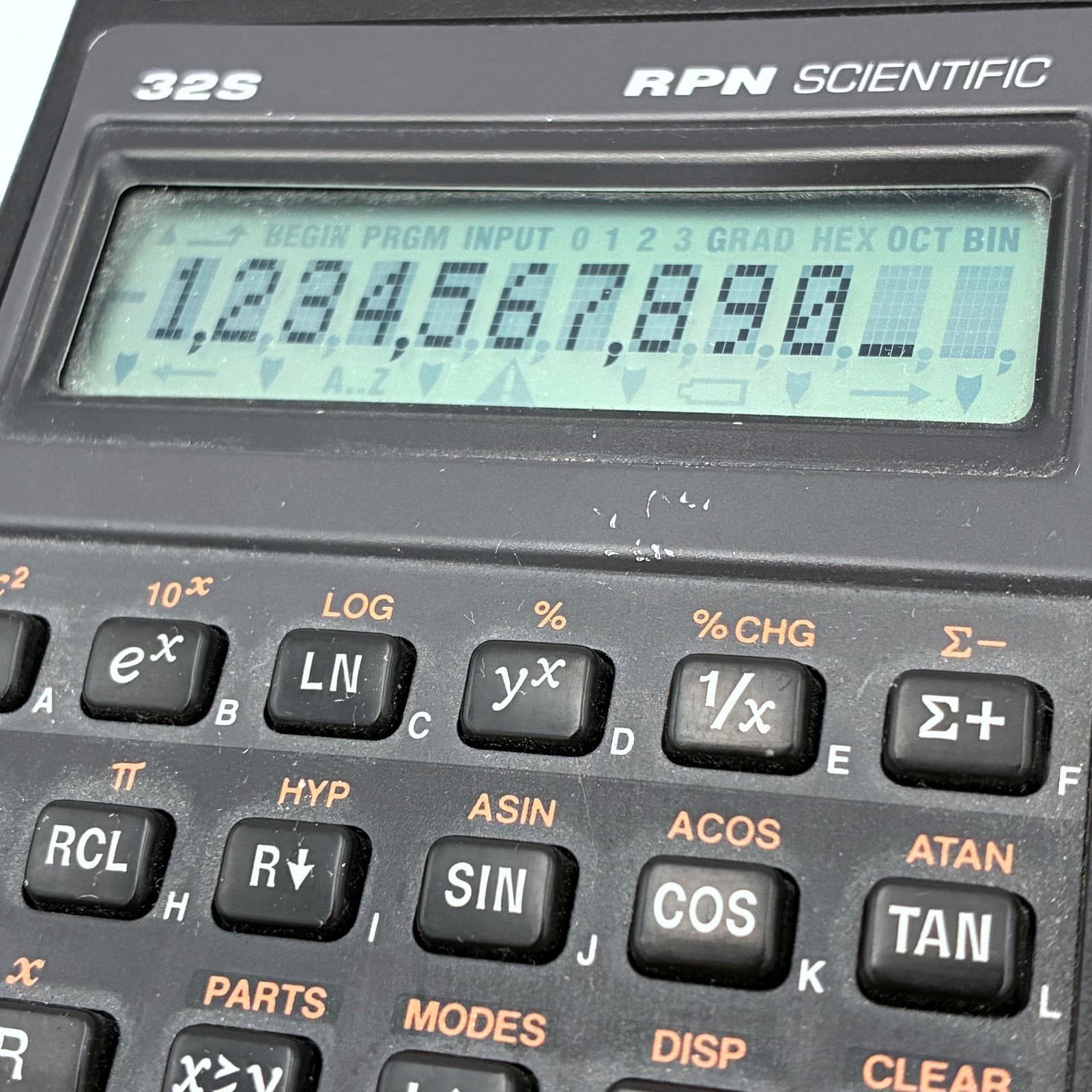 HP Hewlett Packard 32S RPN Scientific Calculator 1987 w/ Case 6