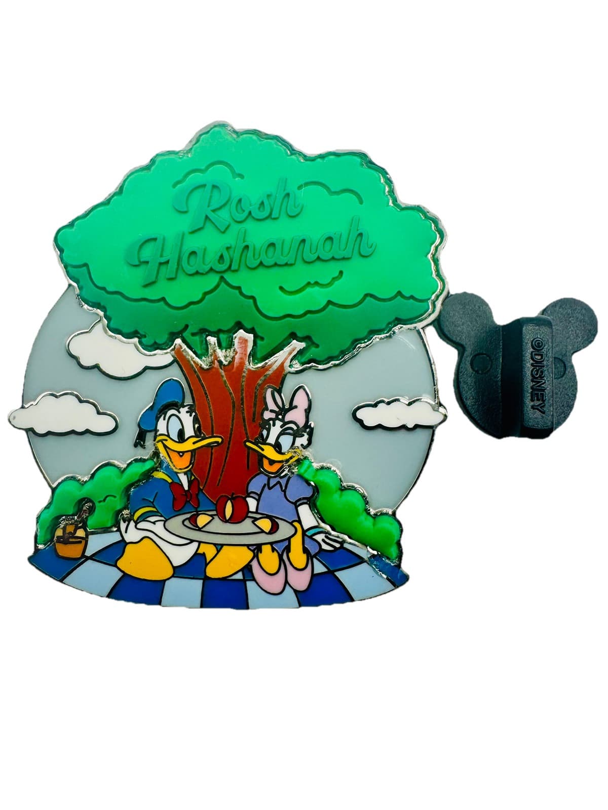 Disney Pin 2023 DLR Rosh Hashanah Donald Daisy Duck 3D Tree Limited Release 2