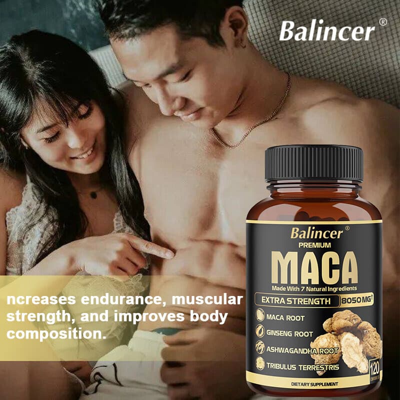 Maca Capsules - Antioxidant, boosts blood flow and immune system 120 Capsules 2