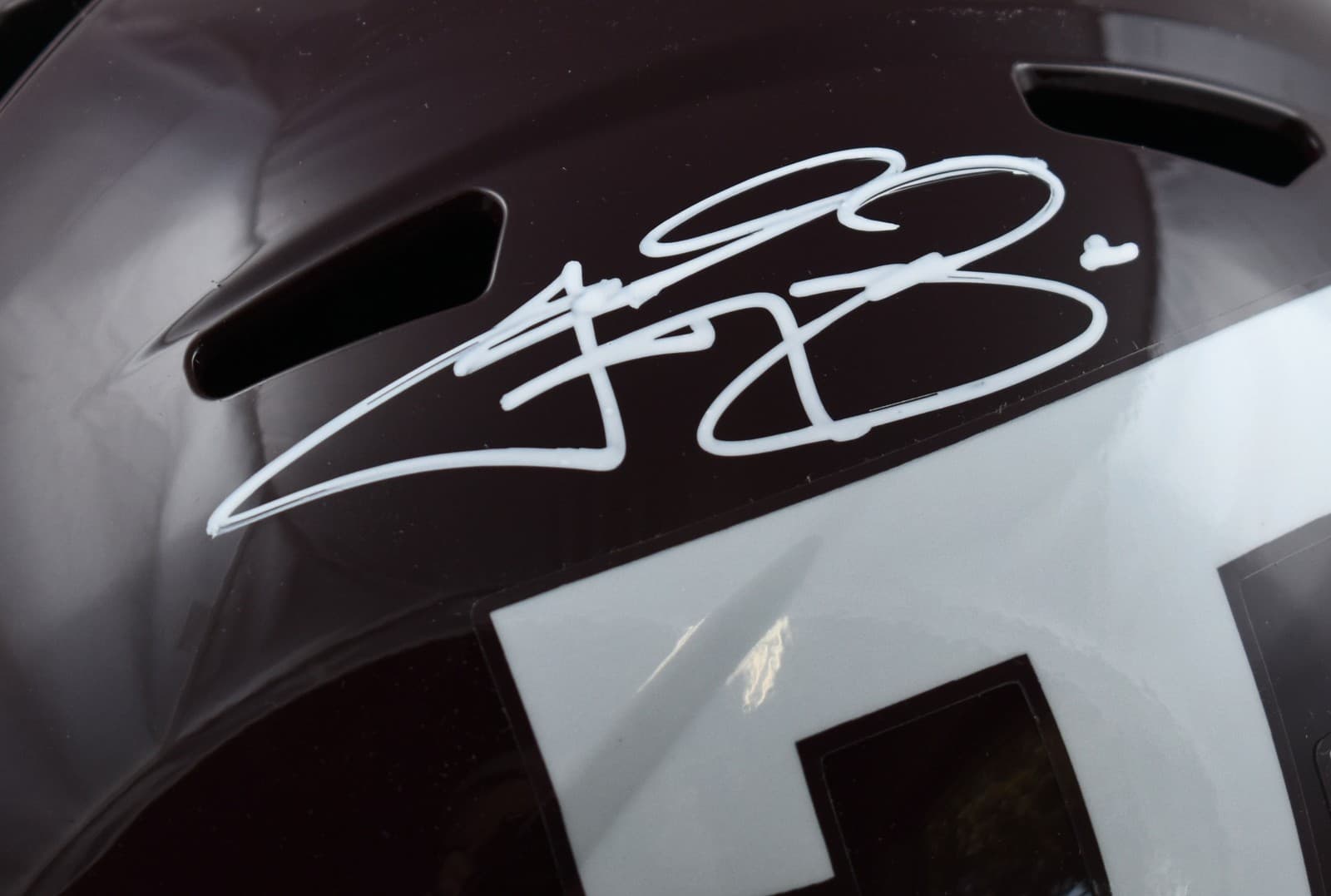 Johnny Manziel Signed Texas A&M F/S Speed Helmet Johnny Football-Beckett W Holo 3